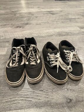 Vans Black Canvas Skate Shoes